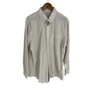 Brooks Brothers 346 The Original Polo Shirt Long Sleeve Button Down Shirt 17 4/5